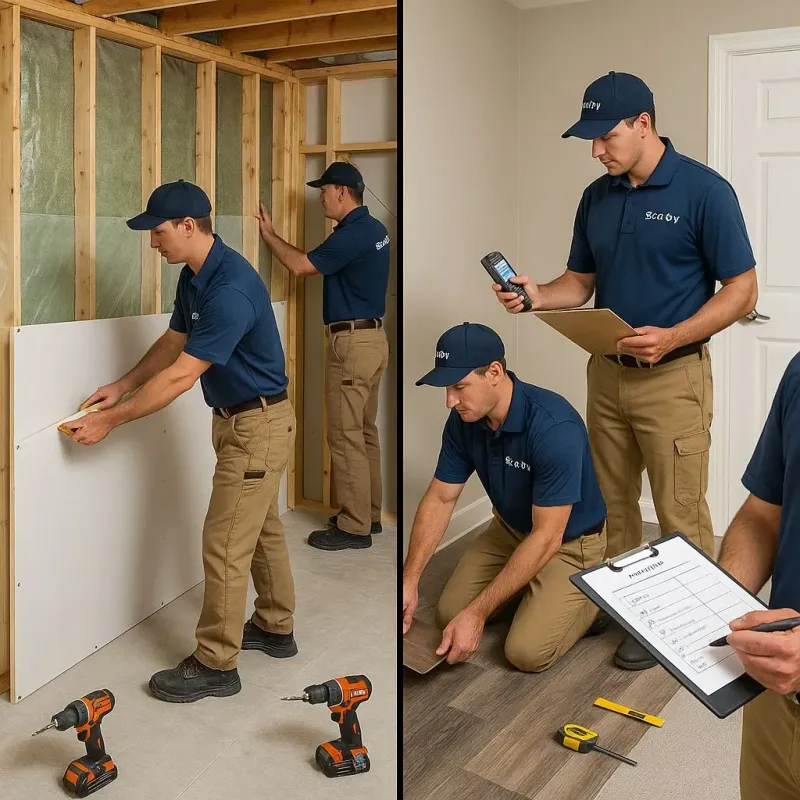 Repairs and Reconstruction process in Clarence Center, NY